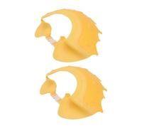 HEALSOPTHY 2 pièces Bonnet Garçon Fille Silicone Étanche Protection Yeux Oreilles Casquette Bain Shampooing Garçon Fille Confortable