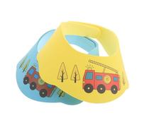 HEALSOPTHY 2 pièces Bonnet pour Garçon Fille Réglable Protection Imperméable Yeux Nez Oreilles Large Visière pour Laver Cheveux Garçon Fille et Portable pour Maison et Voyage