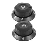 HEALSOPTHY 2 pièces Bouton de Commande pour Four et Friteuse Précis de Température Remplacement Thermostat avec Disque Gradué pour Cuisinière et Chauffe-eau