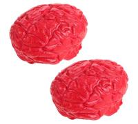 HEALSOPTHY 2 Pièces Cerveaux Simulés Latex Réalistes Accessoires Dhorreur Halloween Décorations Effrayantes pour Fête et Farces Adultes Cadeau Original pour Halloween et Poisson
