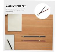 HEALSOPTHY 2 Pièces Chinese Calligraphy Brush Pen With Cap Fine Tip Ink Brush For Painting And Writing Ergonomic Wooden Handle For Artists And Enthusiasts