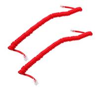HEALSOPTHY 2 Pièces Cordon Téléphone et Flexible Câble Téléphonique Ajustable sans Nœuds pour Combiné Téléphonique Remplacement et Stable