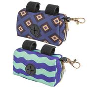 HEALSOPTHY 2 pièces Distributeur de Sacs à Couches Compact pour Extérieur et Pratique avec Suspension pour Poussette pour Voyage Lot de Motif