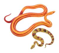 HEALSOPTHY 2 pièces Figurines Animaux Serpent Réalistes Plastique Décoration Jardin et Jouets Garçon Fille Simulation Serpent Doux et Accessoires Amusants pour Garçons et Filles