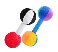 HEALSOPTHY 2 pièces Grasping Dumbbell Toy Portable Grip Toy Lightweight Early Education For Motor Skill Development And Hand-eye Coordination
