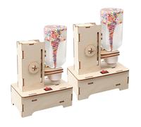 HEALSOPTHY 2 Pièces Kit Expérience de Physique Tornade Simulateur Manuel Stem pour Garçon Fille Interactif Éducatif Bois et Plastique Projet Météo DIY pour Apprentissage Pratique Physique