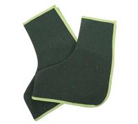 HEALSOPTHY 2 Pièces Lot de 2 Couvre-Chaussures de Soudage en Toile Épaisse Militaire Verte, Protection Jambes et Pieds Résistante à L'Abrasion, Sangles Réglables 35 X 29 CM, Accessoires