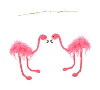 HEALSOPTHY 2 pièces Marionnettes Animaux Flamants Roses Peluche Marionnettes à Fils Jeu Créatif pour Décoration Colorée et Cadeau Original