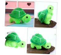 HEALSOPTHY 2 pièces Mini Peluche Tortue Porte Clés Pendentif Décoratif Suspendu pour Sac Cadeau Naissance Accessoires pour Clés et Sacs Vert