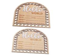 HEALSOPTHY 2 pièces Panneaux pour Annonce de Naissance Décoration Chambre Prénom sans Odeur Sécurisé