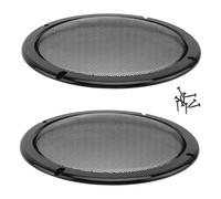 HEALSOPTHY 2 pièces Protection Membrane pour Haut Parleur Auto Noir Robuste Usure Remplacement Diaphragme Endommagé pour Woofer et Haut Parleur Voiture