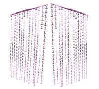 HEALSOPTHY 2 Pièces Rideau à Franges Holographique pour Halloween Décoration de Porte Festive Métallique Guirlande Scintillante pour Arrière Plan de Fête et Cabine Photo