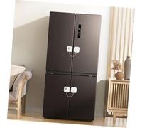 HEALSOPTHY 2 pièces Serrure de Sécurité pour Réfrigérateur Multifonction sans Perçage Verrouillage par Code Réinitialisable Protection et Armoires Lot de Blanche