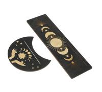 HEALSOPTHY 2 pièces Support de Cartes Tarot Sculpté Porte Cartes Décoratif pour Affichage et Divination pour Décoration Intérieure et Pratique Cartomancie