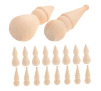 HEALSOPTHY 20 Pièces Figurines à Peindre Poupées Non Forme de Bonhomme pour Loisirs Créatifs Décorations de Noël Projets Art pour Garçon Fille