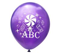 HEALSOPTHY 20 Pièces Lot de Ballons Latex Colorés Imprimés Sucette pour Décoration Rentrée Scolaire Fête Ambiance et Réutilisable Décor de Classe