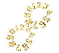 HEALSOPTHY 20 Pièces Lot D'écussons Thermocollants Chiffres Baseball en Polyester Adhésif Thermofusible, Patchs Brodés Faciles à Appliquer pour Chaussures et Jeans, Décoration Sportive Unique