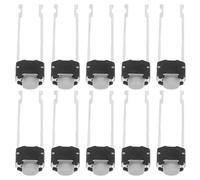 HEALSOPTHY 20 Pièces Micro Tactile Push Button Switch Pin Momentary Round Micro Switch For Breadboard Kit And Electronics Prototyping With Precise Instantaneous Response