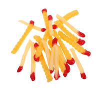 HEALSOPTHY 20 Pièces Simulation Food Toy Fake French Fries for Pretend Play Realistic Artificial Kitchen Decoration for Restaurant Display Party