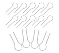 HEALSOPTHY 200 Pièces Aiguilles de Cuisson R Forme pour Four à Haute Température Crochets Suspendus Compacts pour Poterie Bijoux DIY Ornements Céramique et Fusion de Verre