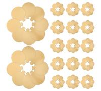 HEALSOPTHY 200 Pièces Bases Rondes Carton Doré pour Mousse et Pâtisserie Supports Solides pour Décoration et Présentation de Mini Gâteaux Assiettes Jetables pour Mariage et Anniversaire