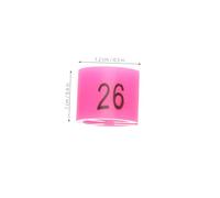 HEALSOPTHY 200 Pièces Marqueurs pour Vêtements Plastique Non-glissant avec Anneaux Indicatifs Rose pour Organisation de Penderie Lavage et Voyage