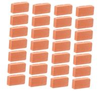 HEALSOPTHY 200 Pièces Mini Briques Rouges Bloc Jardin Artificiel Tout Petit Décoration Intérieure Micro Modèles De Briques Empilables Brique Murale Miniature Briques Miniatures Argile