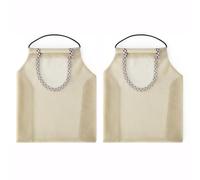 HEALSOPTHY 2pcs Paquet de Rangement Suspendus en Filet Beige, Faciles à Utiliser et Nettoyer, Organisateurs Pratiques pour Stocker Cosmétiques et Articles de Toilette