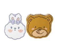 HEALSOPTHY 2pièces Boîte Cookies Cute Storage Jar Pour Bonbons Et Pâtisseries Multifonctionnelles Coffret Cadeau Pratique Pour Friandises Et Sucreries