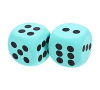 HEALSOPTHY 2Pièces Dés Géants Mousse Eva de Gros Dés de Jeu pour Activités Ludiques à Maison Fêtes et Bars Éducatif Coins Ronds et Facile à Manipuler