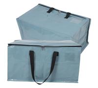 HEALSOPTHY 2pièces Sacs De Déménagement Pliables avec Fermeture Éclair Poignées Robustes pour Vêtements Et Adaptés à Universités Et Dortoirs