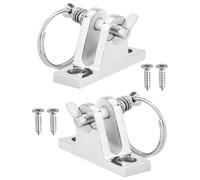 HEALSOPTHY 2pièces Support De Charnière pour Bateau Marin en Acier Inoxydable avec Goupille Amovible Et Vis pour Accessoires De Ponton