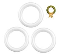 HEALSOPTHY 3 pièces Anneaux Mousse DIY Décoratif à Peindre pour Garçon Fille Accessoires Créatifs pour Fêtes et Projets Manuels