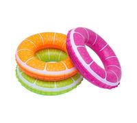 HEALSOPTHY 3 pièces Bouées de Natation Gonflables Fruits pour Garçon Fille Jouets Piscine été Plage Anneaux de Natation Colorés Accessoires Piscine Garçon Fille Extérieur