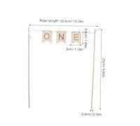 HEALSOPTHY 3 Pièces Décoration Gâteau Bois pour Anniversaire Bannière Unique Inserts et Faciles à Insérer Accessoire Polyvalent pour Fête Garçon Fille et Célébrations