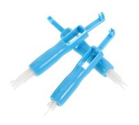 HEALSOPTHY 3 pièces Enfileur Aiguilles Automatique pour Machine à Coudre Outil Pratique pour Enfiler Fils Bleu