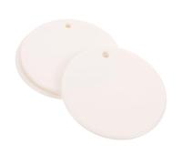 HEALSOPTHY 3 pièces Pendentifs Céramiques DIY Décorations Suspendues Multifonctionnelles Porcelaine Ornement Délicat pour Maison Surfaces Lisses à Peindre