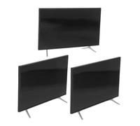 HEALSOPTHY 3 Pièces Scale Metal Plastic Mini TV Furniture Realistic Tiny Television Model for Playhouse Scene Enhancement