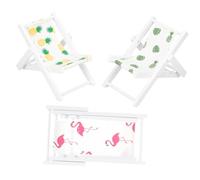 HEALSOPTHY 3 pièces Support Téléphone Bureau Accessoires Maison Poupée Décor Plage Flamingo Ananas et Bananier Lot