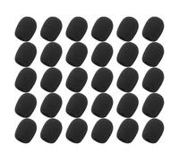 HEALSOPTHY 30 Pièces Bonnette Micro Casque en Mousse Noire Bruit, Installation Facile, pour Microphone de Casque en Salle de Conférence et Karaoké