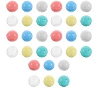 HEALSOPTHY 30pièces Œufs Plastique Vides pour Noël Capsules Réutilisables Rondes de Boules Transparentes à Remplir pour Cadeaux et Loisirs Créatifs
