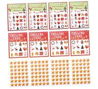 HEALSOPTHY 37 Pièces Cartes de Jeu Bingo pour Fête Saint Valentin Papier avec Motifs Colorés Jeu Interactif pour Ambiance Festive
