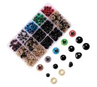 HEALSOPTHY 390 pièces Kit Accessoires pour Peluches DIY avec Yeux et Nez de Sécurité Plastique Noir Compartiments Durable et Facile à Utiliser pour Amigurumis et Artisanat