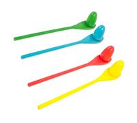 HEALSOPTHY 4 Ensembles Jeu Cuillère et Œuf pour Garçon Fille Extérieur Interactif pour Coordination Motrice Activités Groupe et