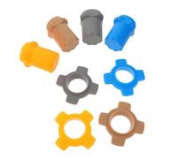 HEALSOPTHY 4 Ensembles Silicone Wireless Microphone Holder Shockproof Anti-drop Protection Sleeve With Four-corner Anti-roll Rings For Handheld Mic Accessories In Karaoke And Ktv