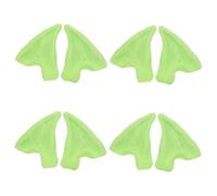 HEALSOPTHY 4 Paires Oreilles Féeriques Vertes pour Cosplay Fée Halloween Accessoires de Fête Déguisement Masqué pour Femmes et Adultes