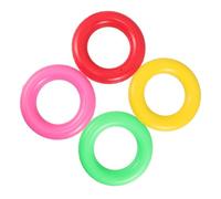 HEALSOPTHY 4 pièces Anneaux de Relais Antidérapants pour Garçon Fille Colorées Rouge Jaune Vert Rose Jouets Amusants pour Jeux Extérieurs Garçon Fille Entraînement Athlétique Intérieur et