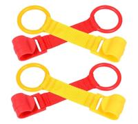 HEALSOPTHY 4 pièces Anneaux de Traction Garçon Fille pour Lit et Parc Anneaux Suspendus Plastique et Tissu Aide Marche et Coordination Main-œil Sécurité et Confiance pour Tout-petits Garçon