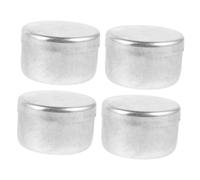 HEALSOPTHY 4 pièces Boîtes de Rangement Aluminium pour Échantillons de Sol Lot de Pots pour Laboratoire Conteneurs de Stockage Fiables pour Échantillonnage