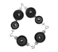 HEALSOPTHY 4 pièces Kit de Poulies Mécaniques pour Expériences de Physique Simple et Double Mouflage Équipement Pédagogique Robuste pour Enseignement des Forces et Mouvements